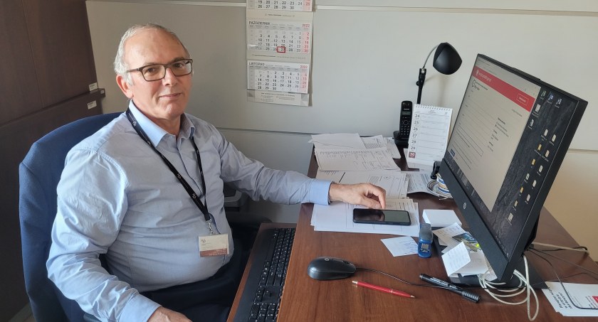 Na zdjęciu: Bolesław Zdun, p. o. Kierownik Działu  Dział Obsługi Bezpośredniej,  Pierwszy Urząd Skarbowy w Kaliszu 