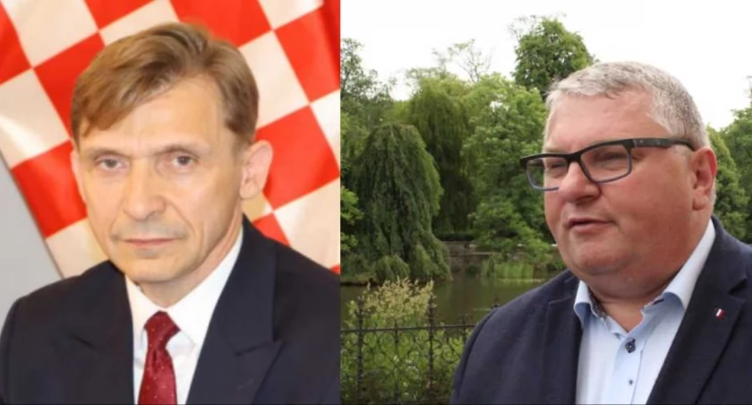 Zdjęcie przedstawia od lewej: Jan Adam Kłysz i Krzysztof Grabowski 