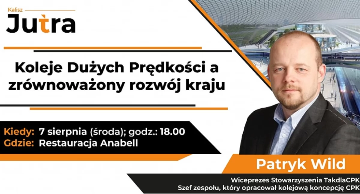 Drogownictwo, Spotkanie twórcą koncepcji Kolei Dużych Prędkości Patryk Kaliszu - zdjęcie, fotografia