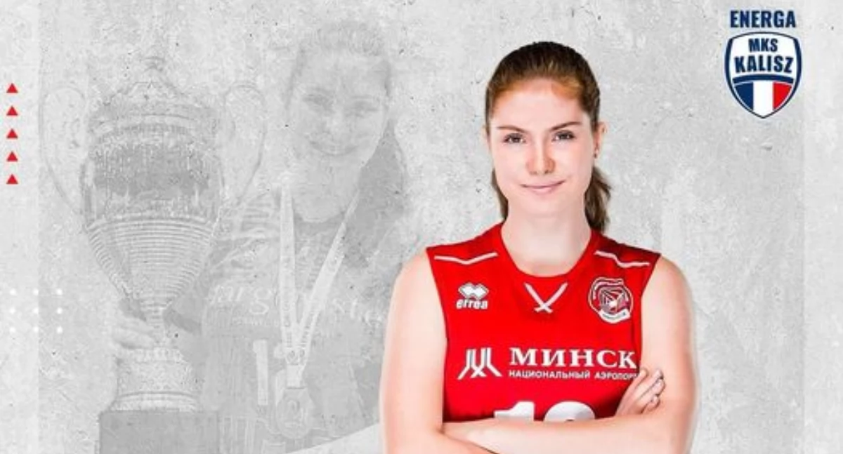 Siatkówka, Białoruska przyjmująca Enerdze Kalisz - zdjęcie, fotografia