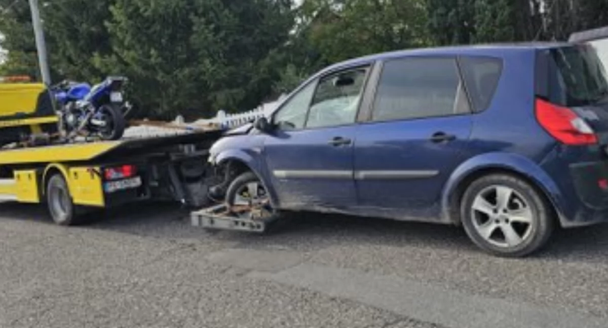 Wypadki drogowe, Kierowcy motocyklista użytkownik drogi seria tragicznych wypadków udziałem motocyklistów - zdjęcie, fotografia