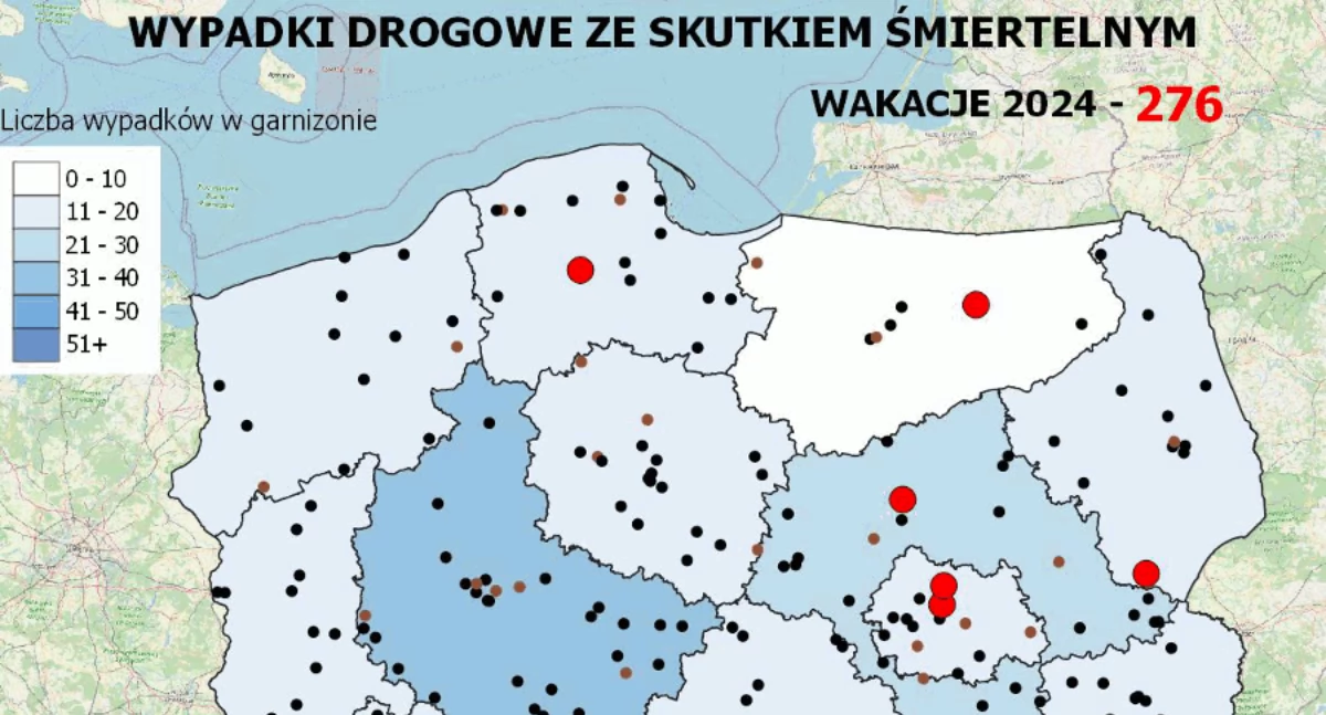 Wypadki drogowe, Policyjna drogowych tragedii - zdjęcie, fotografia