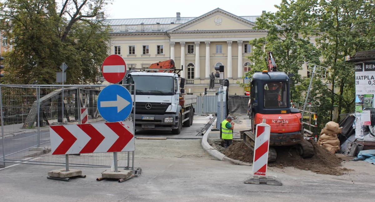 Drogownictwo, Remont Mostu Trybunalskiego półmetku - zdjęcie, fotografia