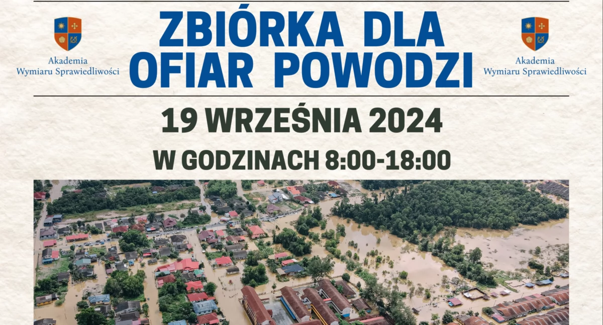 Pomoc społeczna, Akademicy Kalisza zbierają ofiar powodzi - zdjęcie, fotografia