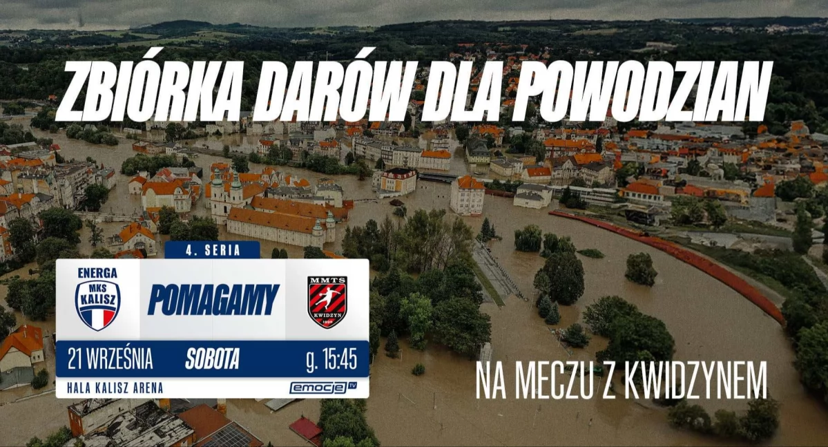 Pomoc społeczna, Pomoc powodzian Arenie Kalisz - zdjęcie, fotografia