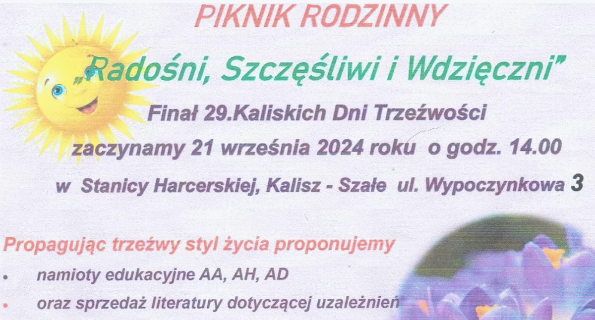 Ciekawostki, „Radośni Szczęśliwi Wdzięczni” Piknik Rodzinny Stanicy Harcerskiej Szałem - zdjęcie, fotografia