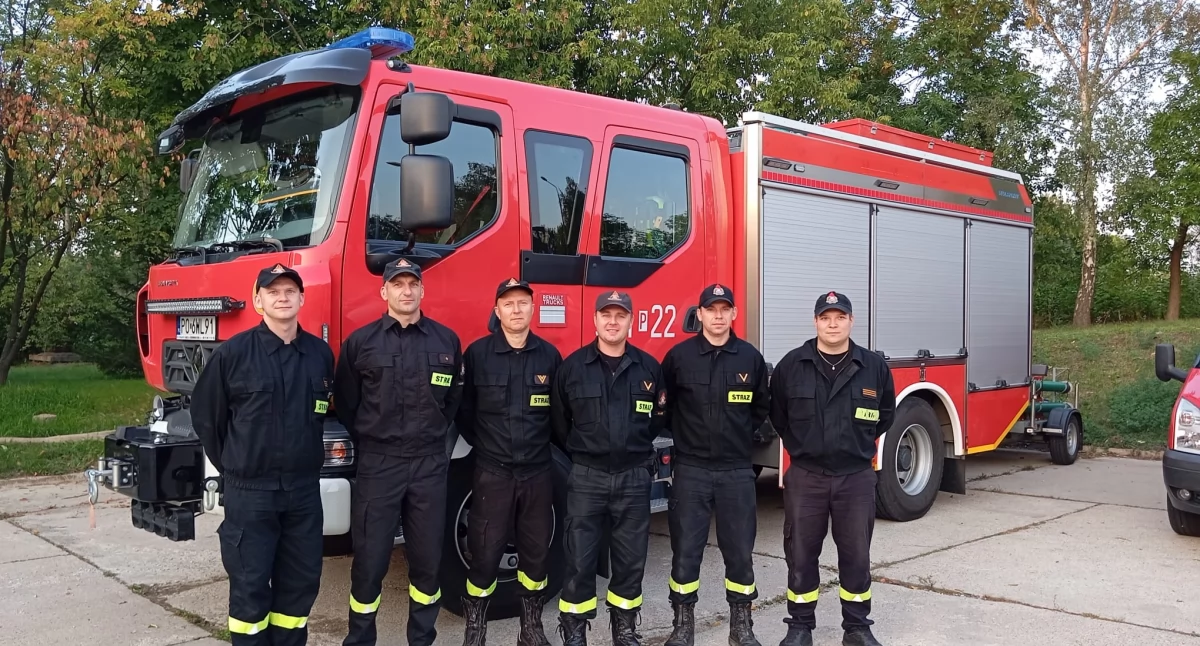 Pożary - interwencje Straży Pożarnej, Kaliscy strażacy niosą pomoc powodzianom - zdjęcie, fotografia