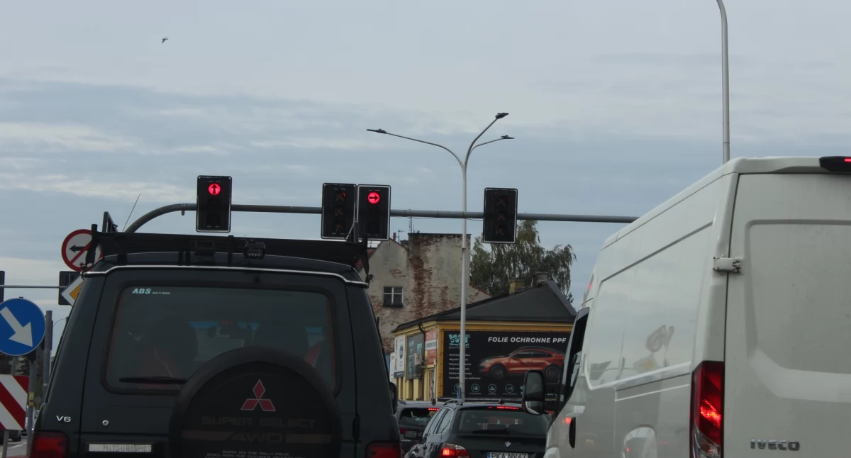 Drogownictwo, Sygnalizacja Galerii Amber poprawy! - zdjęcie, fotografia