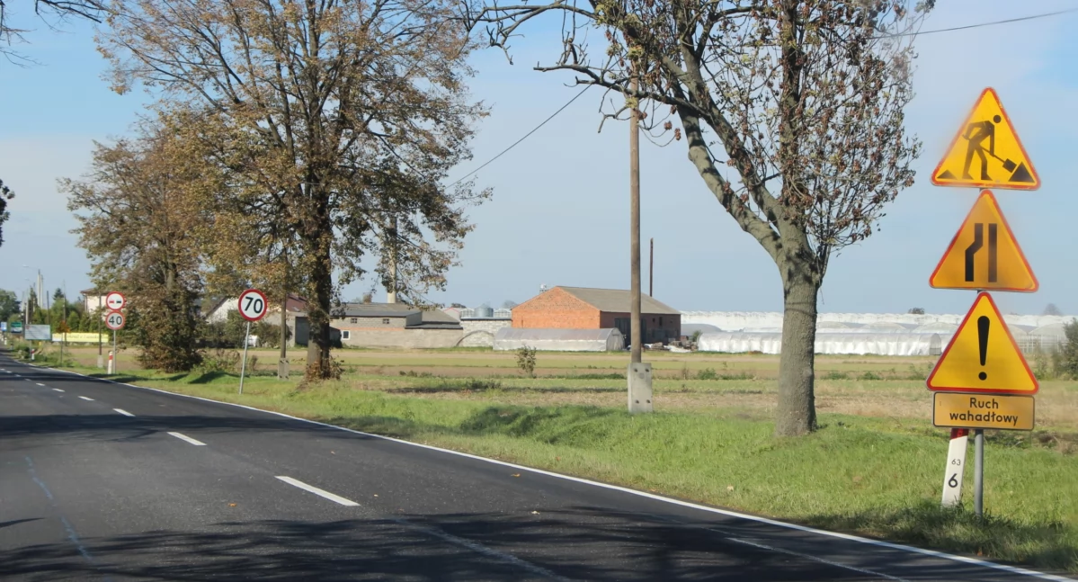 Region, Kilkadziesiąt „fałszywych” znaków drodze Wrześni Wyganek Jankowa Pierwszego - zdjęcie, fotografia
