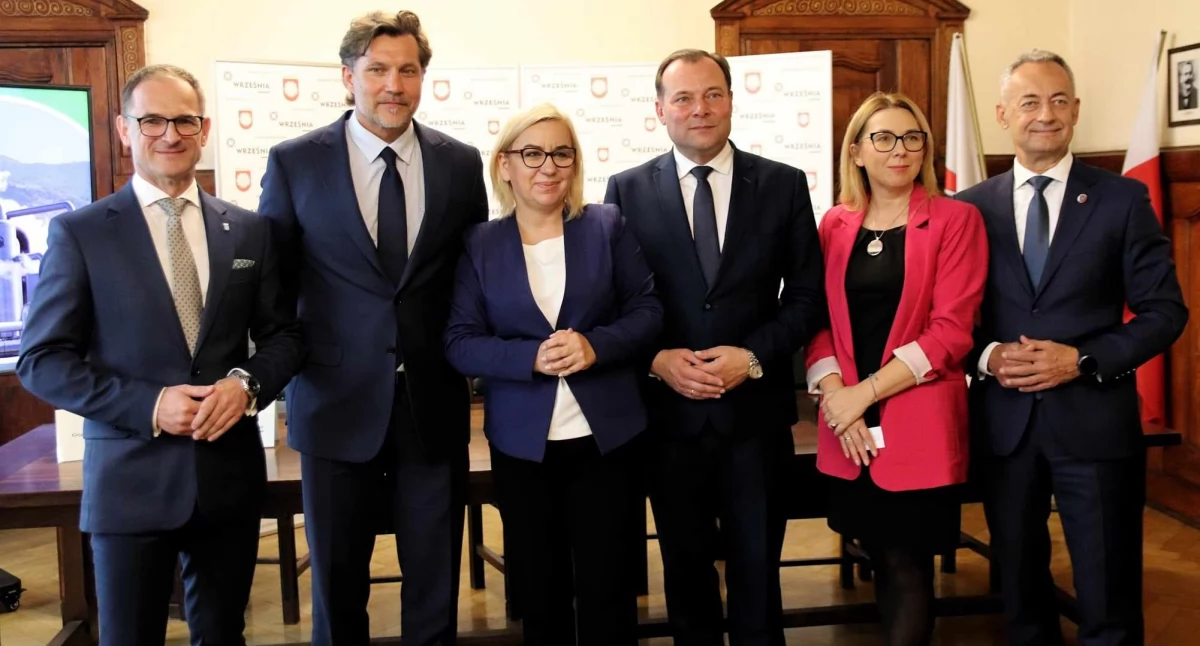 Inwestycje, Kalisz stawia energię geotermalną Prezydent Kinastowski podpisuje umowę pierwszy odwiert wartości - zdjęcie, fotografia