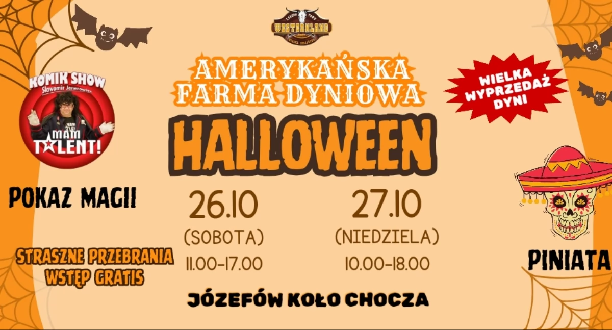 Atrakcje i Ciekawostki, Halloweenowy weekend Amerykańskiej Farmie Dyniowej Józefowie koło Chocza! - zdjęcie, fotografia