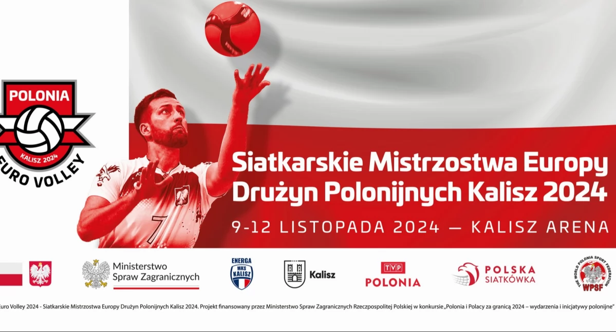 Siatkówka, Kalisz Polonusi zagrają mistrzostwo Europy - zdjęcie, fotografia