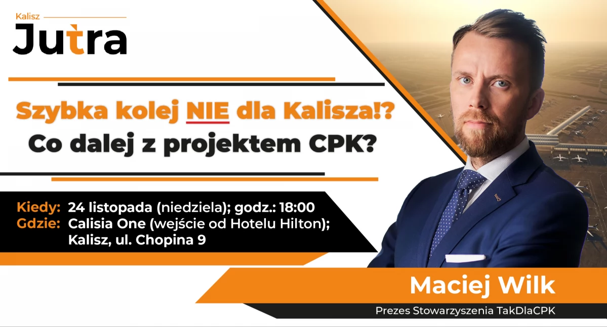 Transport, Lider ruchu Kaliszu spotkanie Maciejem Wilkiem - zdjęcie, fotografia
