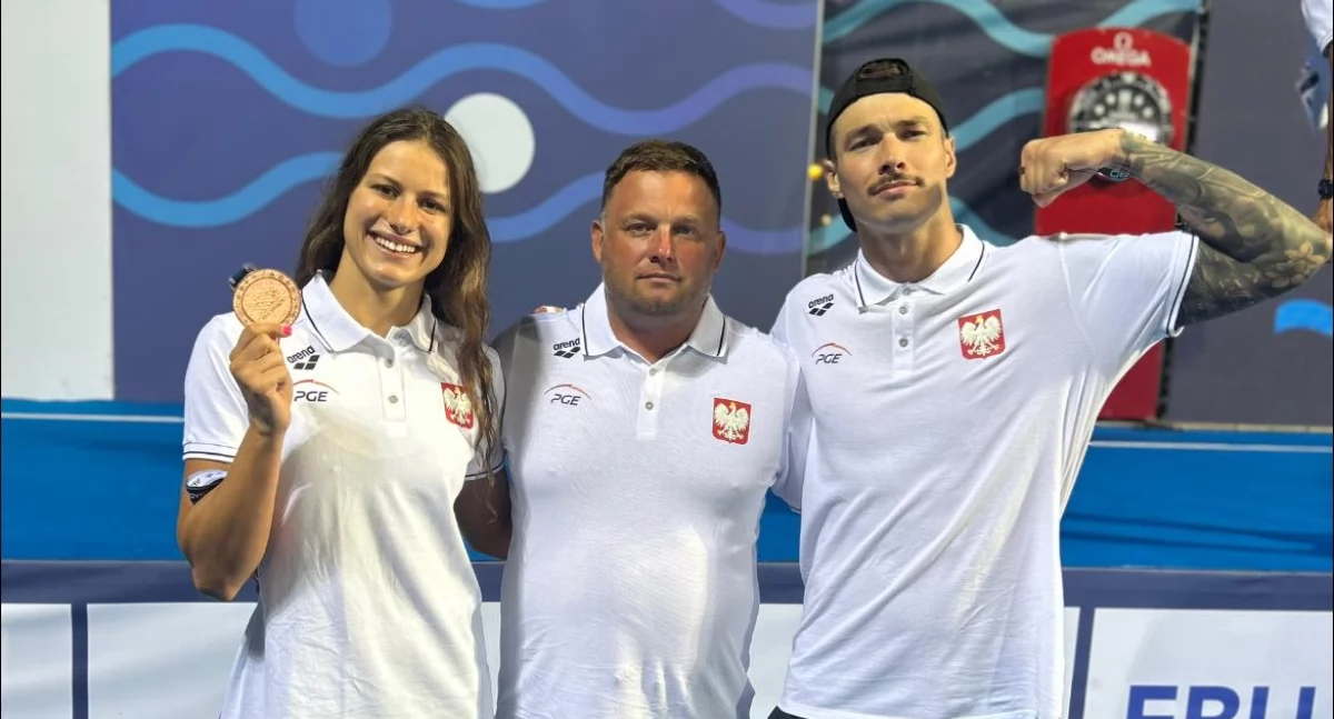Pływanie, Kaliska sztafeta znów podium - zdjęcie, fotografia