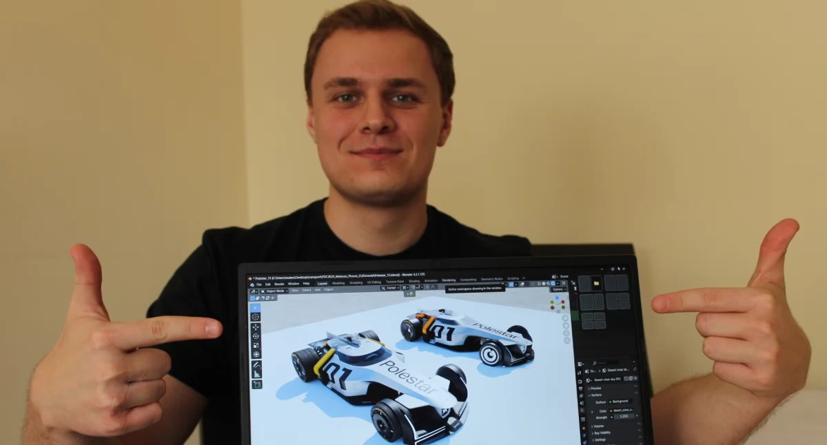 Ciekawostki, Student Kalisza pokonał elitę światowych projektantów! - zdjęcie, fotografia