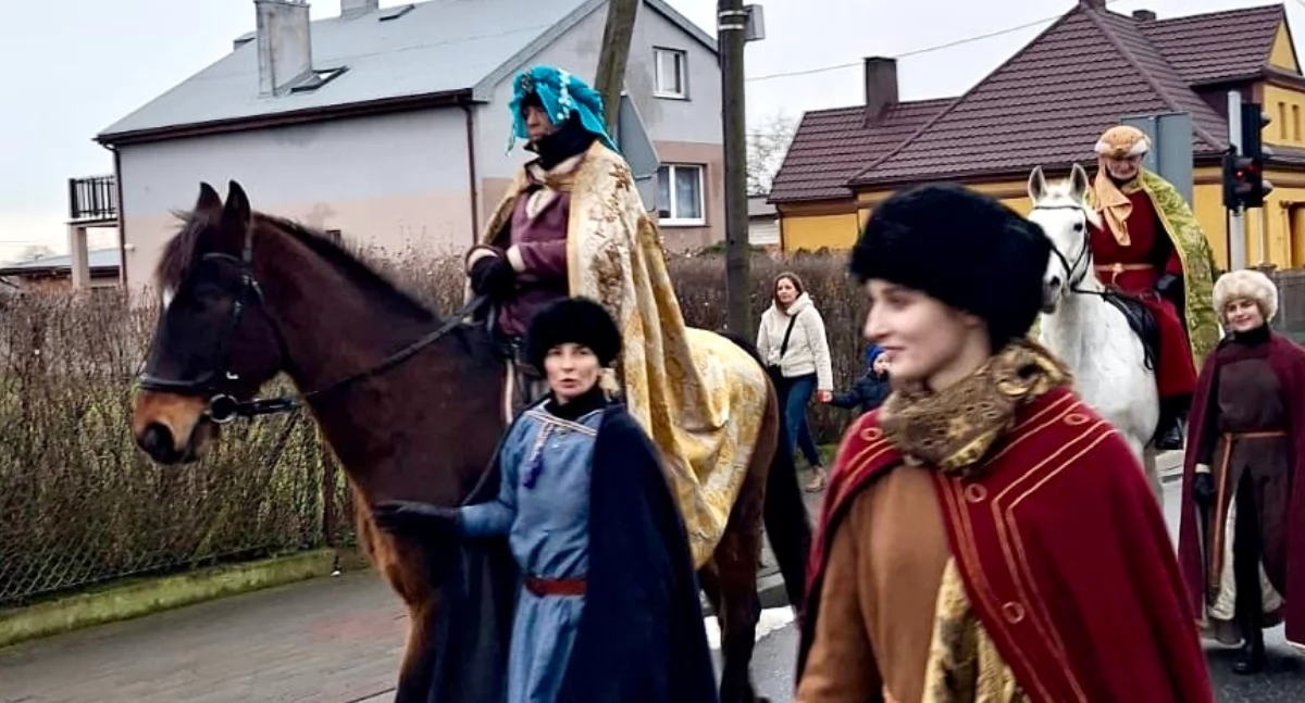 Region, Trzej Królowie przyjechali koniach - zdjęcie, fotografia