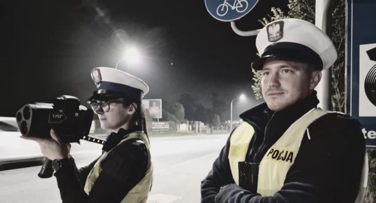 Policja - komunikaty , Pędził prędkością obszarze zabudowanym - zdjęcie, fotografia