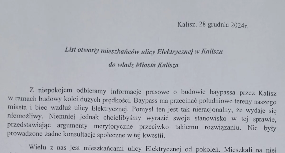 Inwestycje, otwarty mieszkańców ulicy Elektrycznej Kaliszu władz Miasta Kalisza - zdjęcie, fotografia
