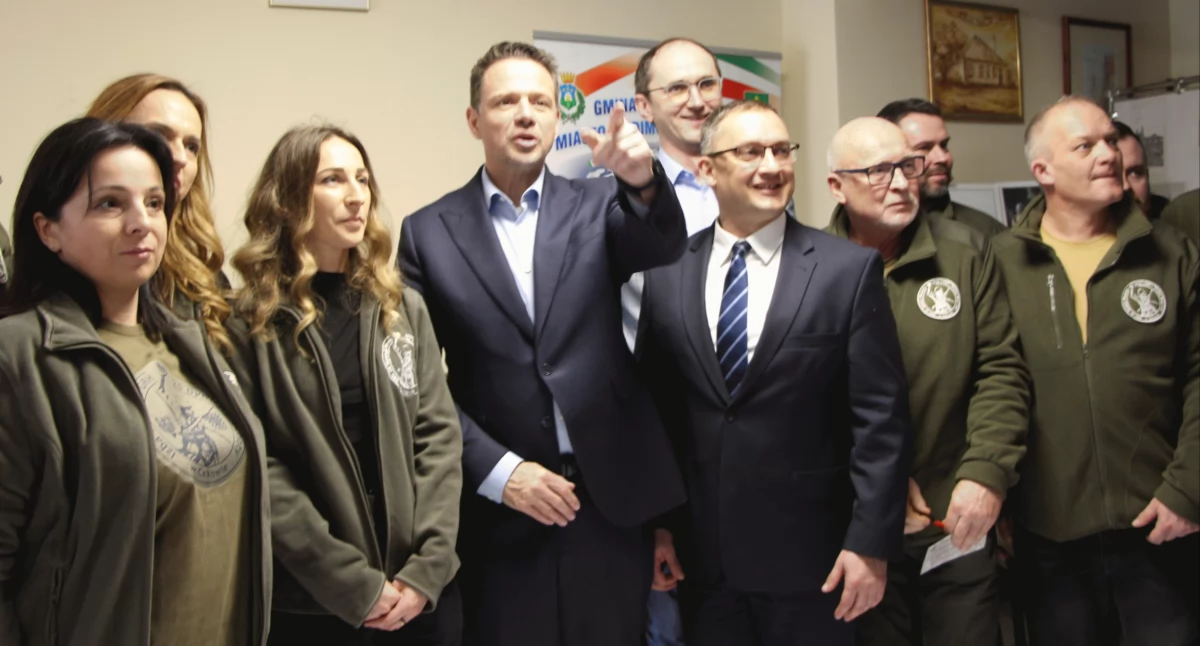 Polityka, Rafał Trzaskowski kandydat Koalicji Obywatelskiej Prezydenta Cekowie Kolonii - zdjęcie, fotografia