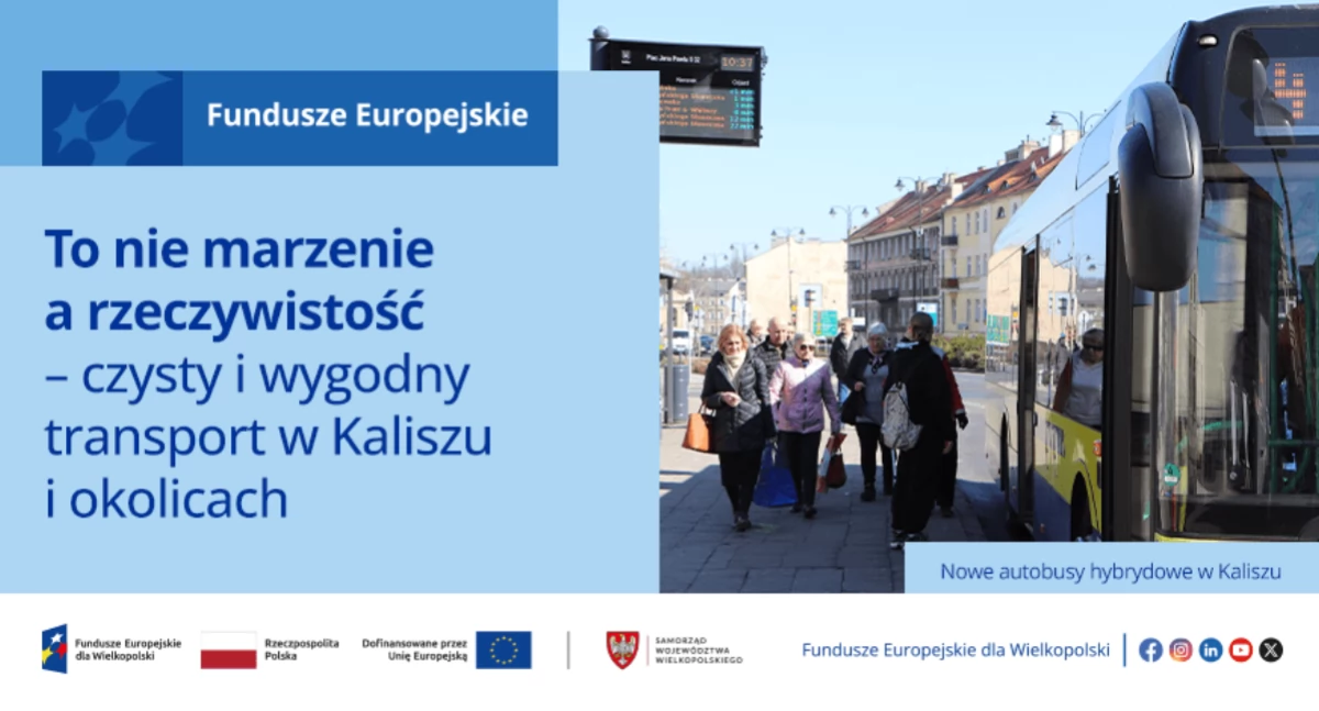 Tekst sponsorowany, marzenie rzeczywistość czysty wygodny transport Kaliszu okolicach - zdjęcie, fotografia