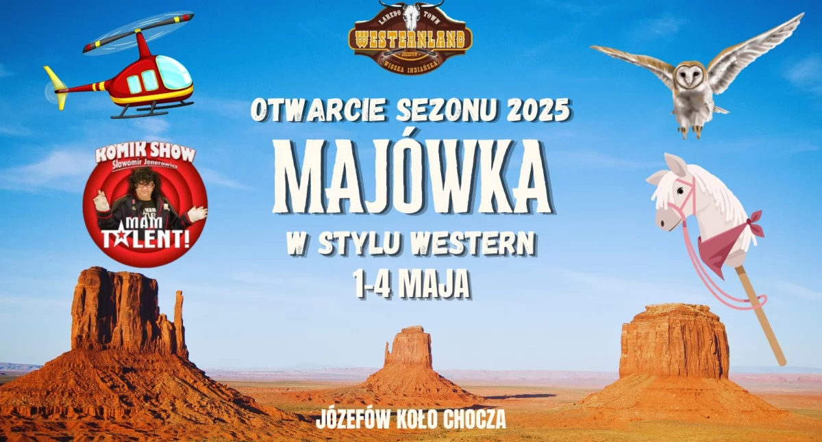 Atrakcje i Ciekawostki, Westernland otwiera sezon 2025! Majówka stylu Dzikiego Zachodu zawody hobby horse - zdjęcie, fotografia