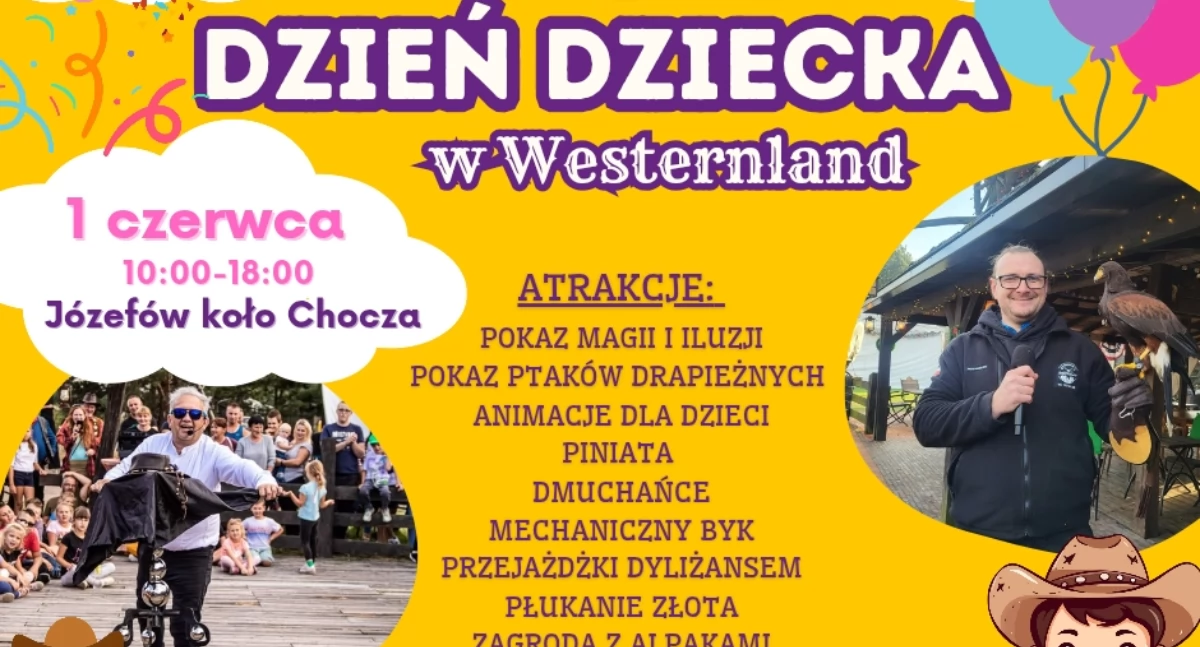Atrakcje i Ciekawostki, Dzień Dziecka Dzikim Zachodzie Westerland zaprasza - zdjęcie, fotografia