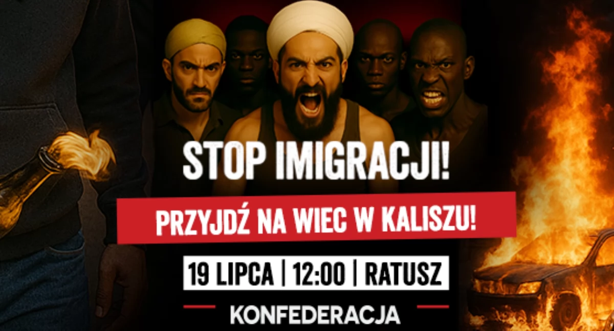 Polityka, migracji! Konfederacji Kaliszu - zdjęcie, fotografia