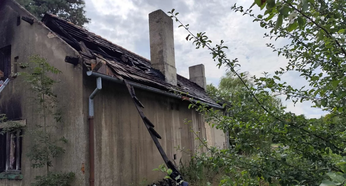 Pożary - interwencje Straży Pożarnej, płonął Opatówku Straż prawdopodobnie podpalenie - zdjęcie, fotografia