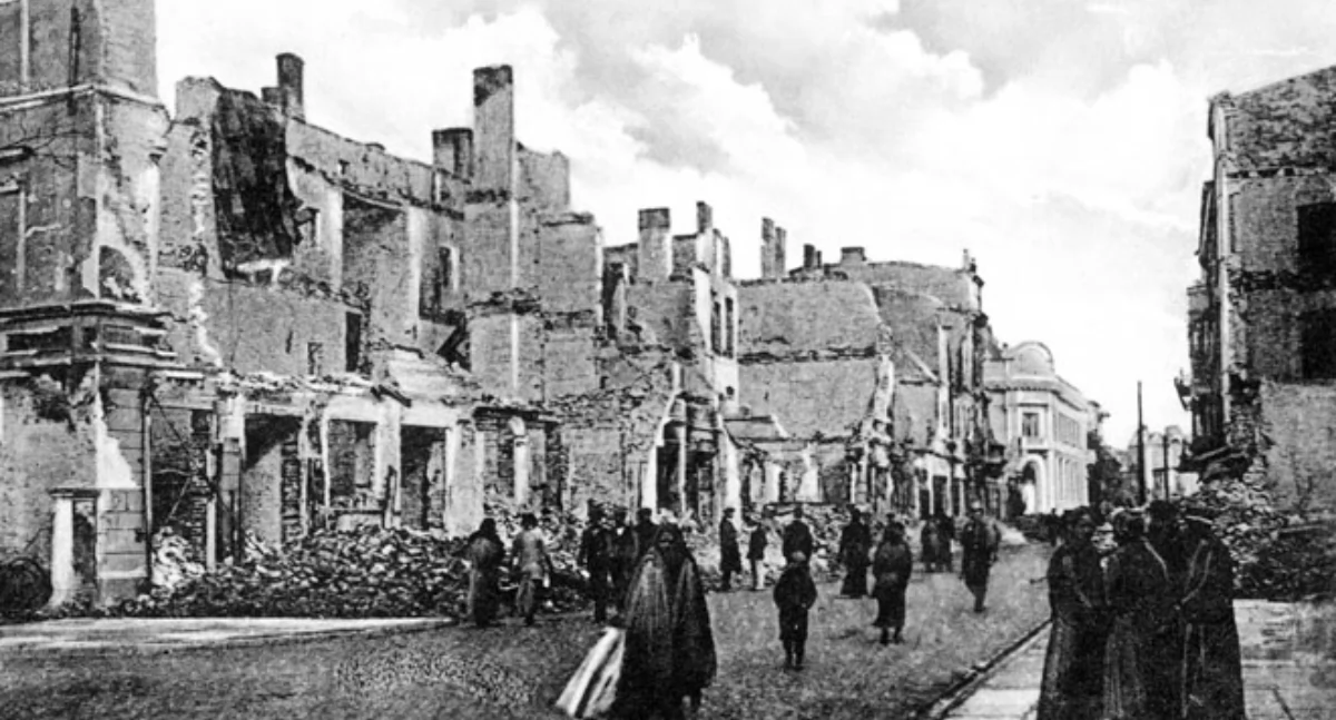 Historia, teutońscy barbarzyńcy spalili Kalisz! - zdjęcie, fotografia