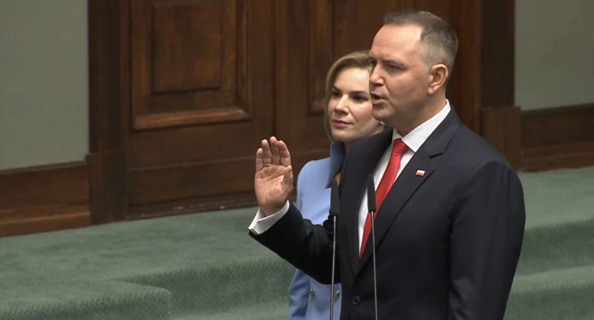 Polityka, Mocne przemówienie inaugruracyjne Prezydenta Polski - zdjęcie, fotografia