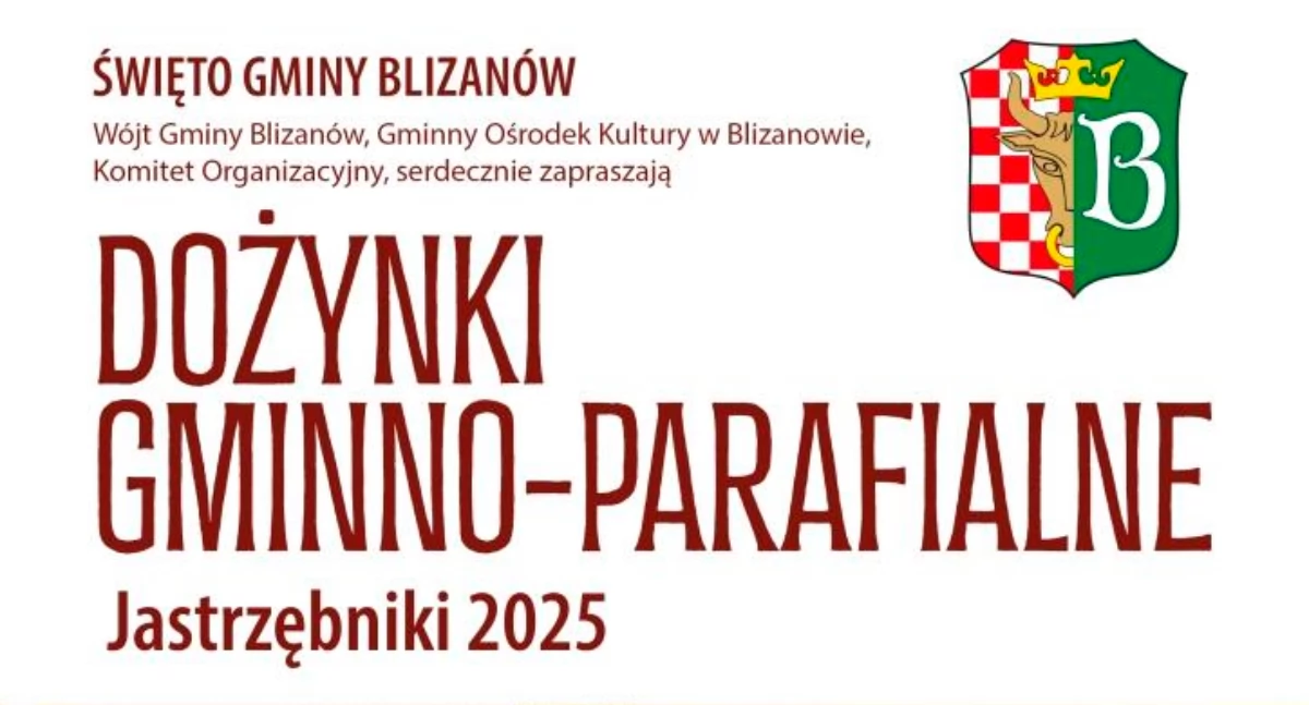 Rolnictwo, Sławomir Musioł wójt gminy Blizanów zaprasza dożynki - zdjęcie, fotografia