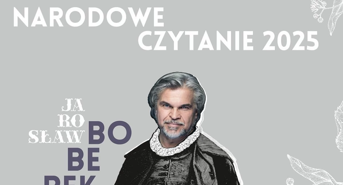 Publikacje i książki, Narodowe Czytanie Kochanowskiego Jarosławem Boberkiem - zdjęcie, fotografia