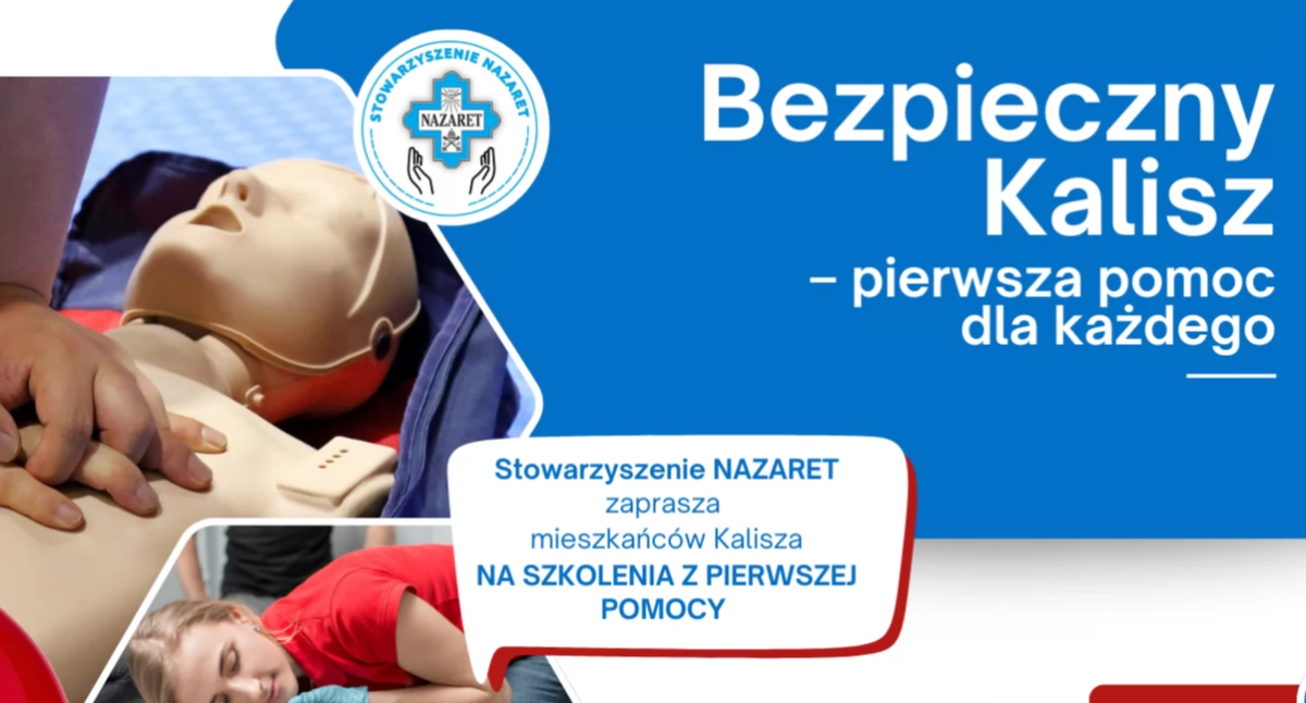 Szkoły i edukacja, Bezpłatne szkolenia pierwszej pomocy Kaliszu Stowarzyszenie Nazaret zaprasza mieszkańców - zdjęcie, fotografia