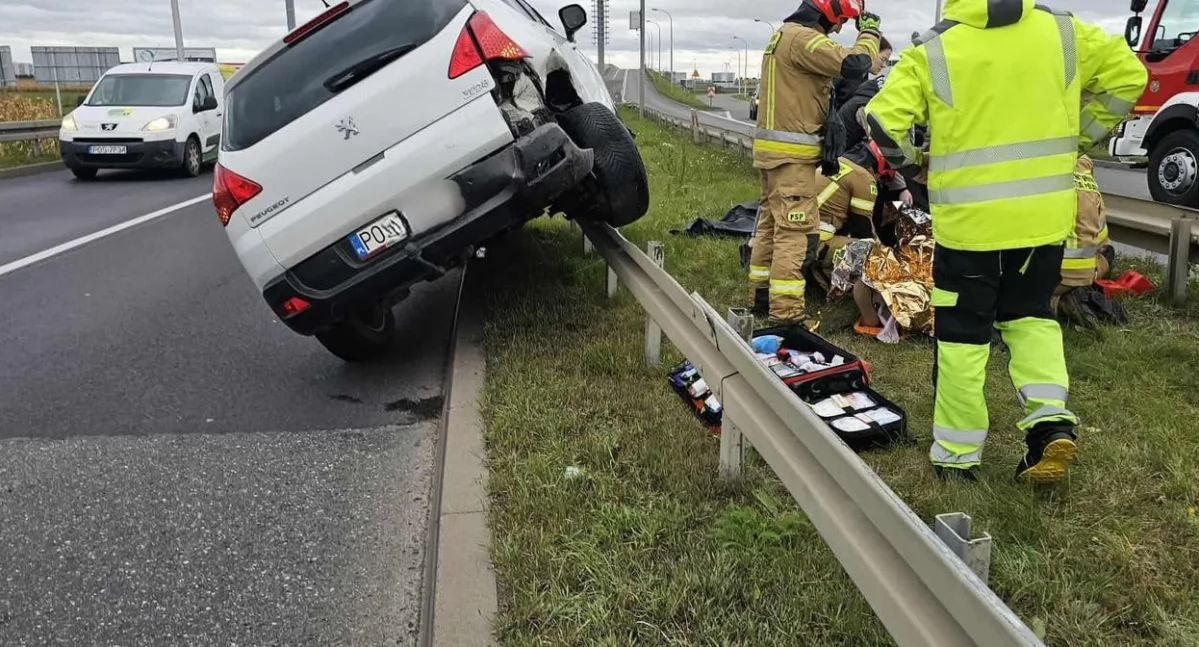 Wypadki drogowe, Wypadek Inwestorskiej Kaliszu - zdjęcie, fotografia