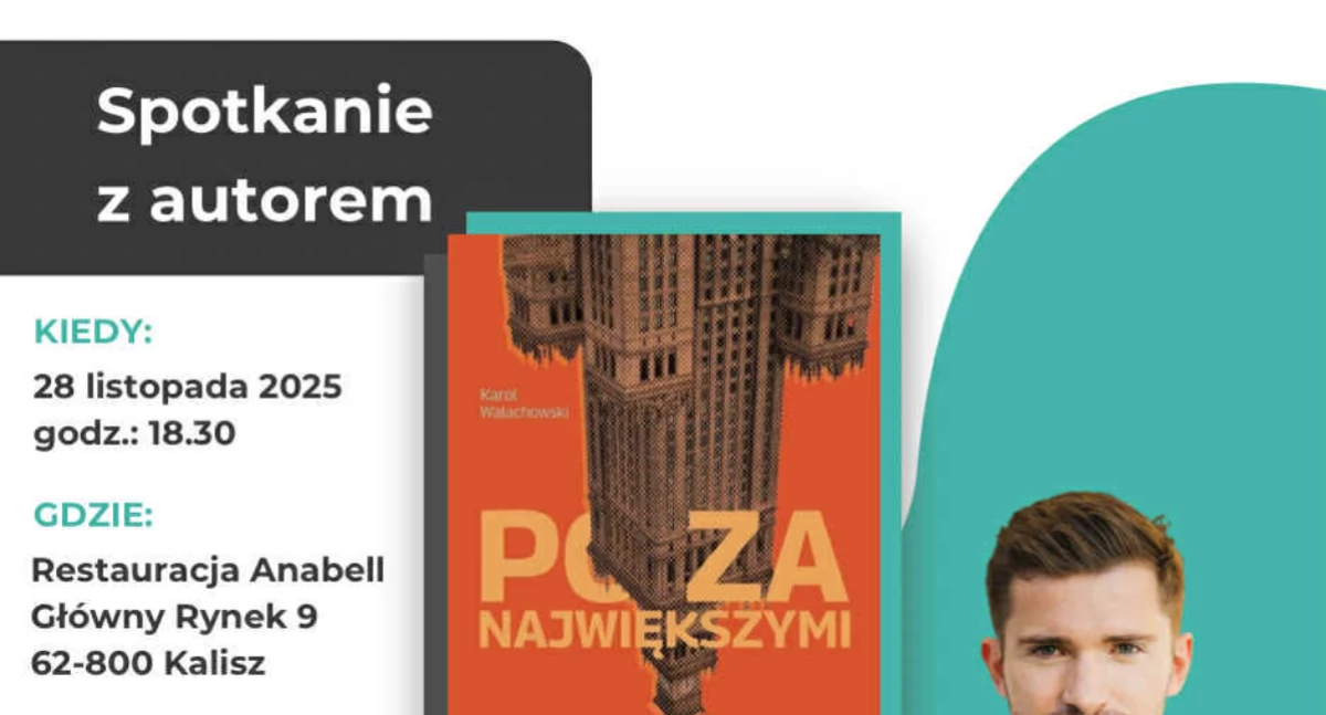 Polityka, Spotkanie autorskie Karolem Wałachowskim Kaliszu rozmowa miastach „poza największymi” - zdjęcie, fotografia