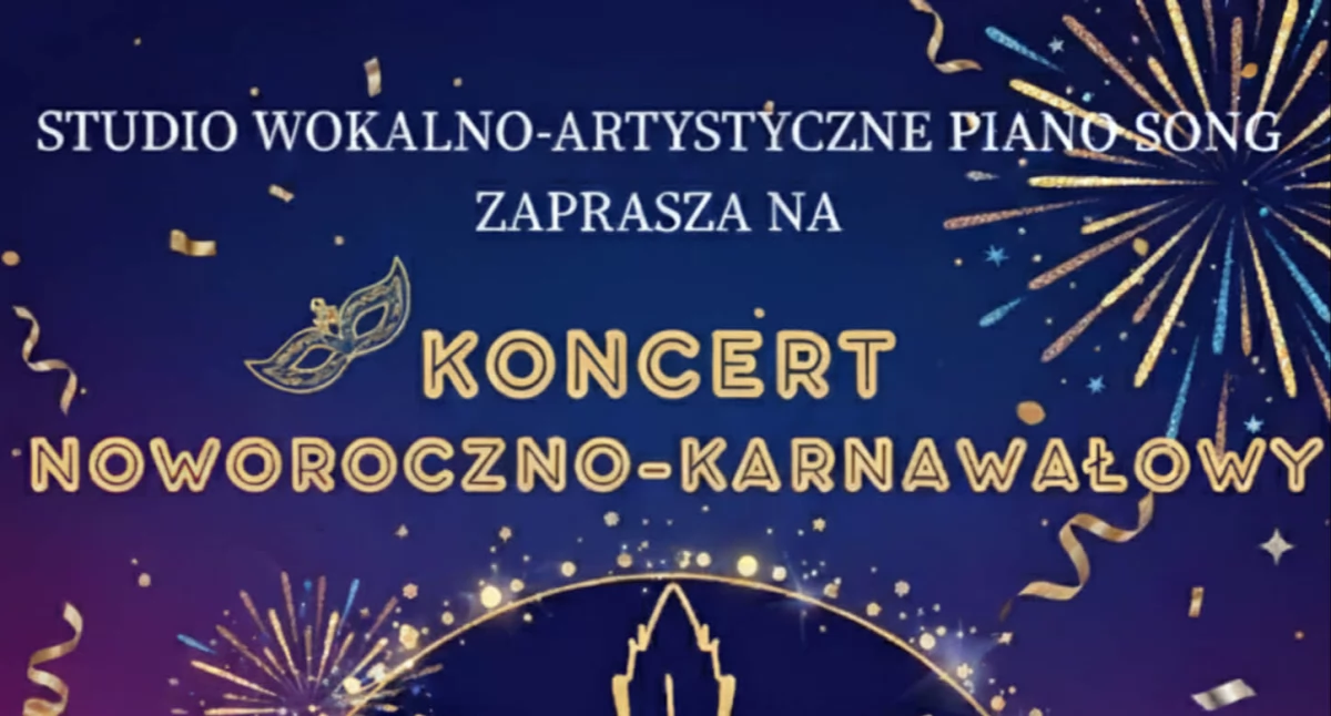 Koncerty, Koncert noworoczno karnawałowy Studia Wokalno Artystycznego Piano Kaliszu - zdjęcie, fotografia