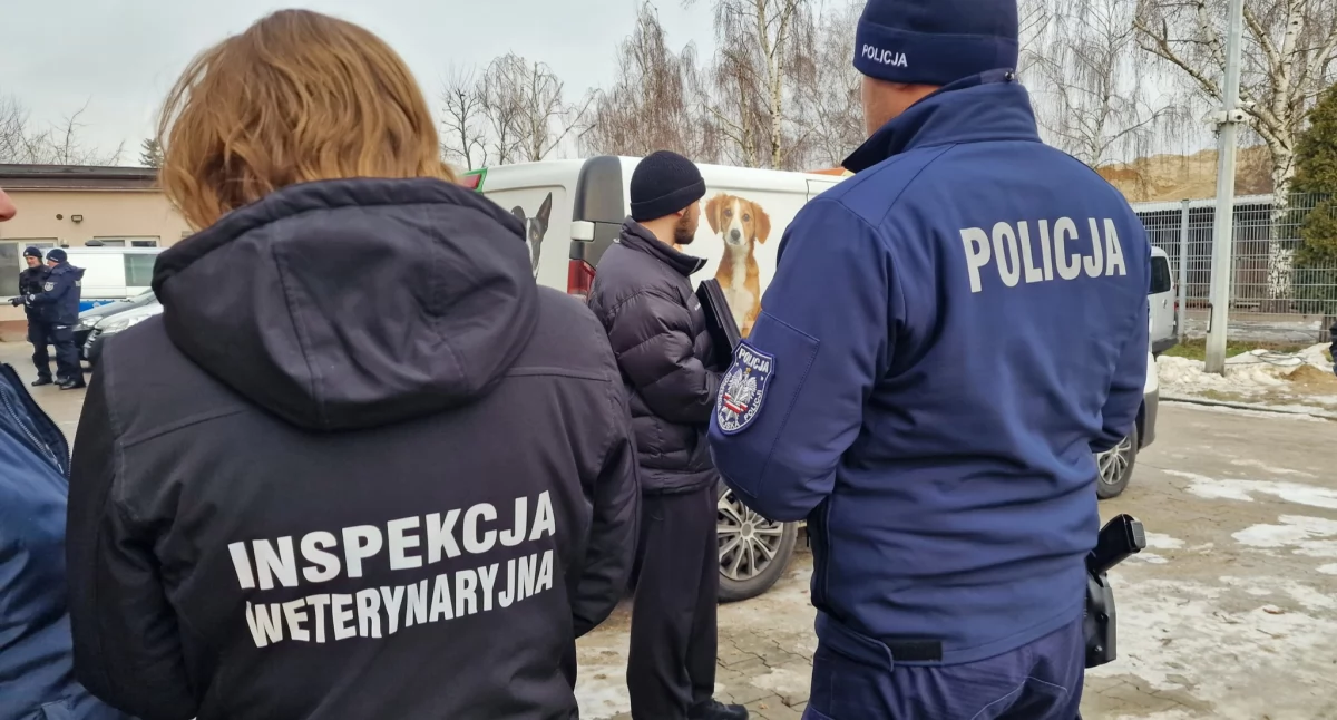 Policja - komunikaty , Policja wkroczyła kaliskiego schroniska zwierząt - zdjęcie, fotografia