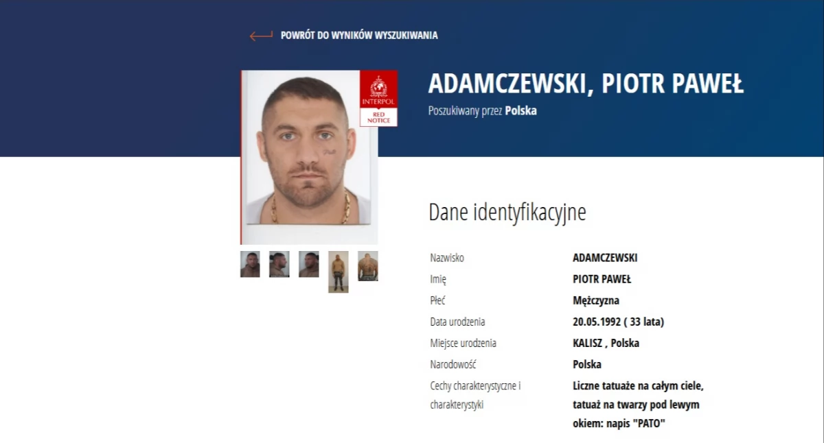 Kronika Kryminalna, Kaliszanin poszukiwany czerwoną notą INTERPOL Miał uczestniczyć śmiertelnym pobiciu - zdjęcie, fotografia