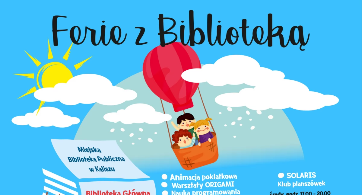 Ciekawostki, Ferie kaliską Biblioteką - zdjęcie, fotografia