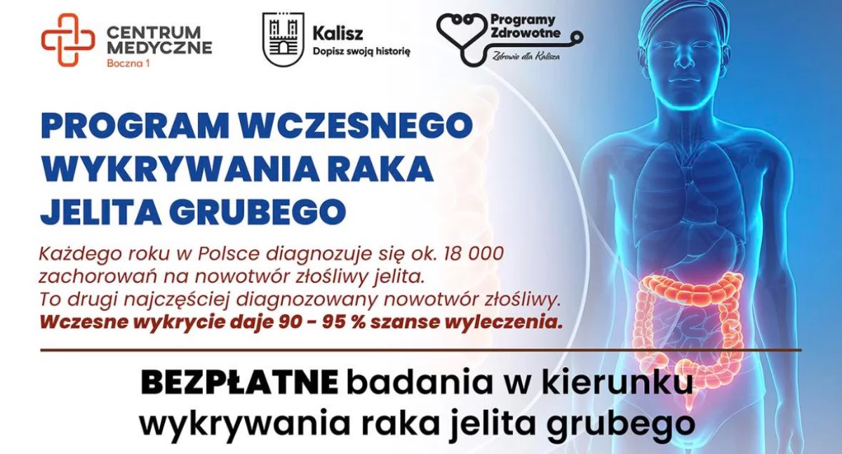 Zdrowie, Program wczesnego wykrywania jelita grubego Kaliszu Bezpłatne badania mieszkańców - zdjęcie, fotografia