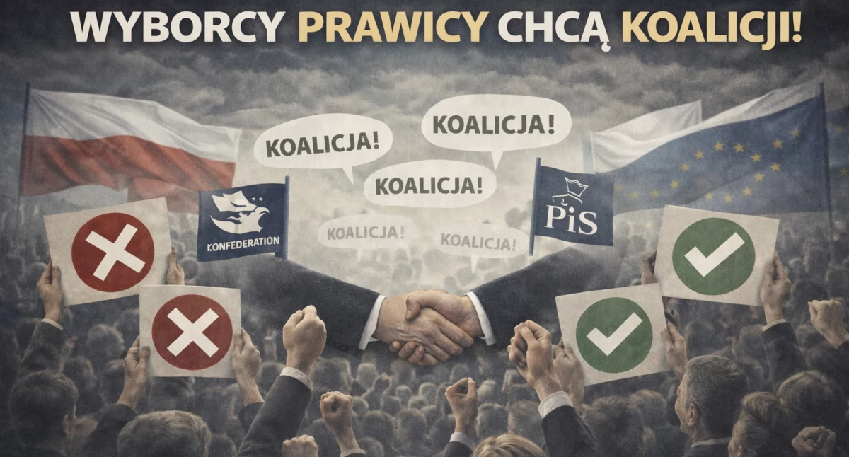 Polityka, Wyborcy prawicy chcą koalicji! - zdjęcie, fotografia