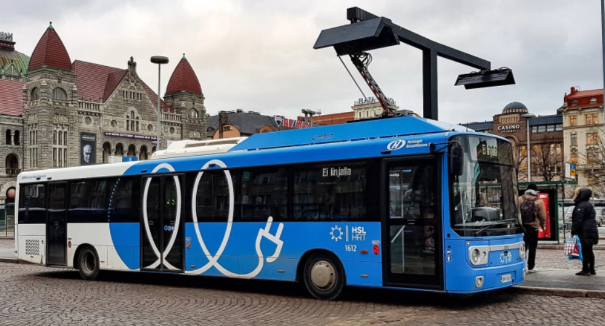 Administracja , Prawda autobusach elektrycznych zimie - zdjęcie, fotografia