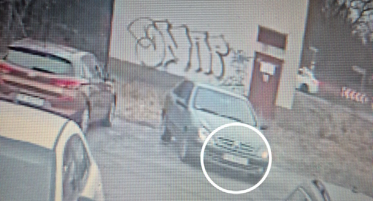 Policja - komunikaty , parkingu uderzył odjechał - zdjęcie, fotografia