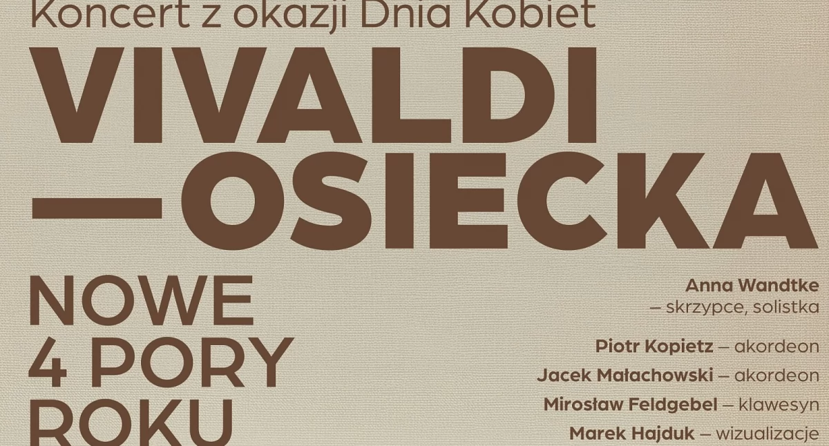 Koncerty, „Cztery roku” Filharmonii Kaliskiej Dzień Kobiet - zdjęcie, fotografia