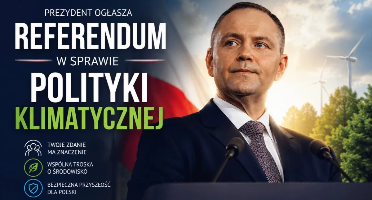 Polityka, Prezydent ogłasza referendum kwestii polityki klimatycznej - zdjęcie, fotografia