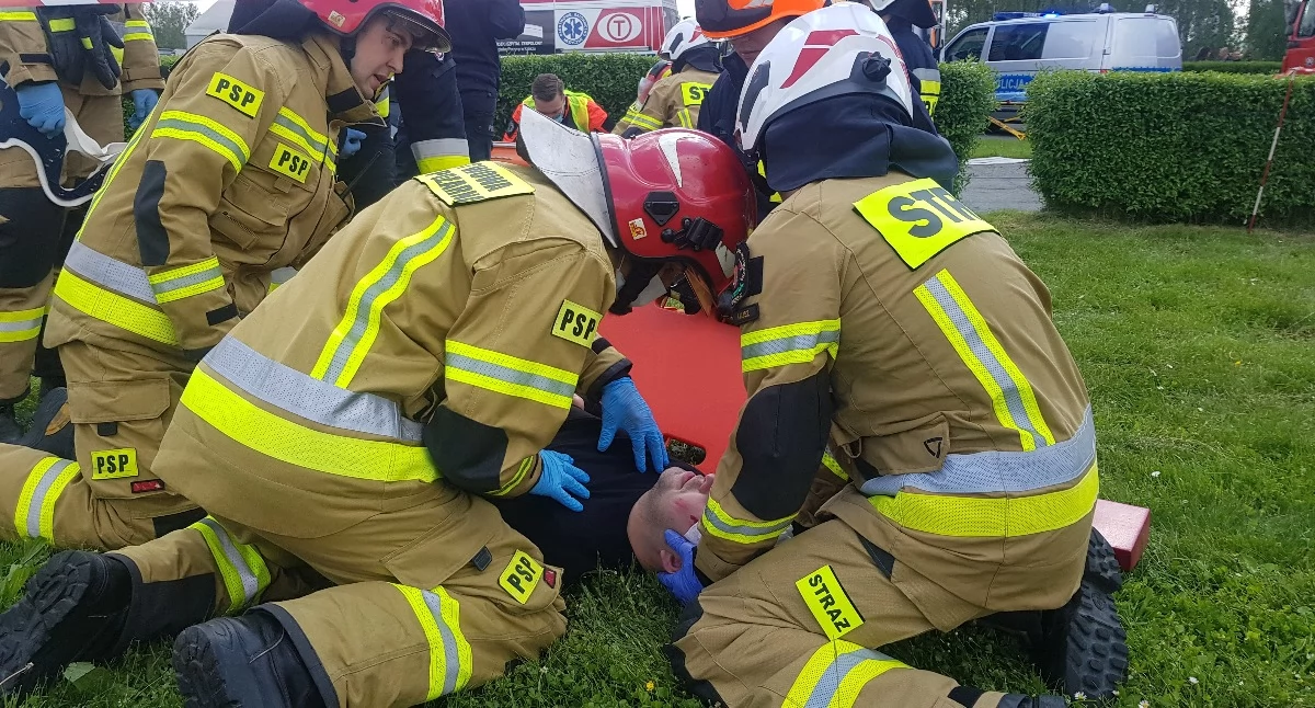 Policja - komunikaty , Ćwiczenia ratowniczo kryzysowe SAREX południowej Wielkopolsce - zdjęcie, fotografia