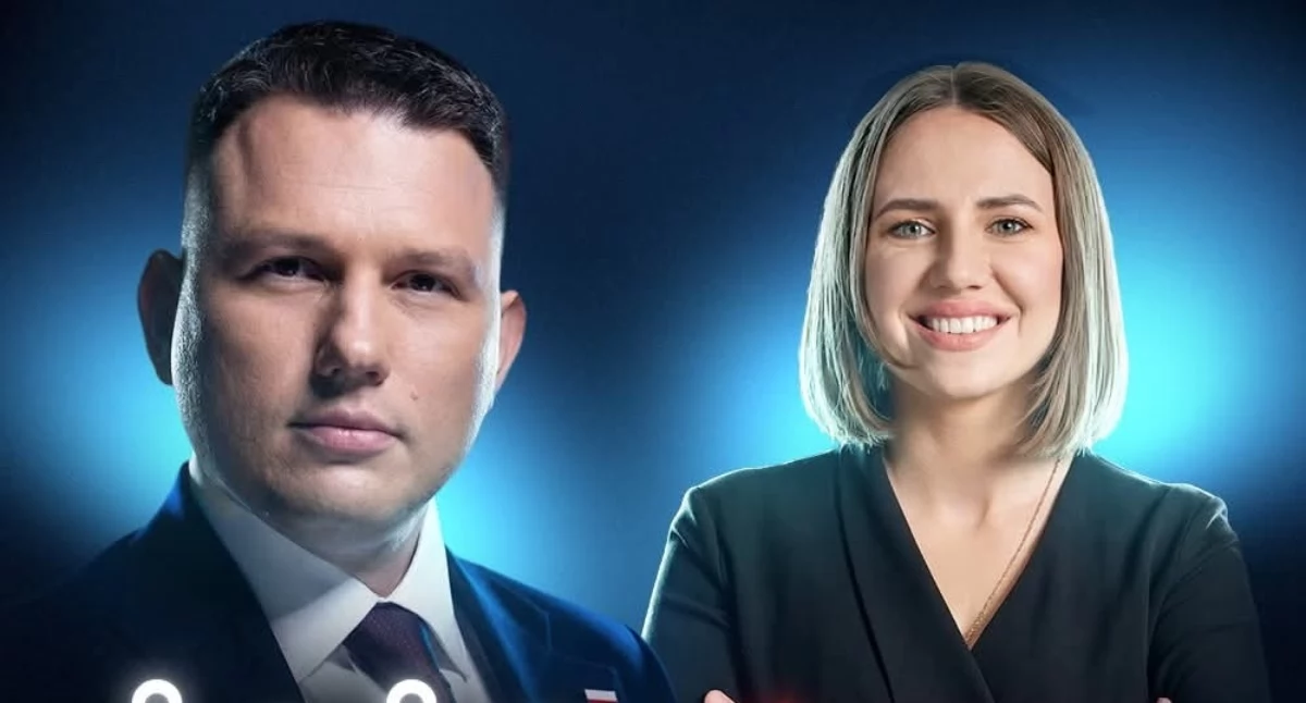 Polityka, Grill Sławomirem Mentzenem Głównym Rynku Kaliszu - zdjęcie, fotografia