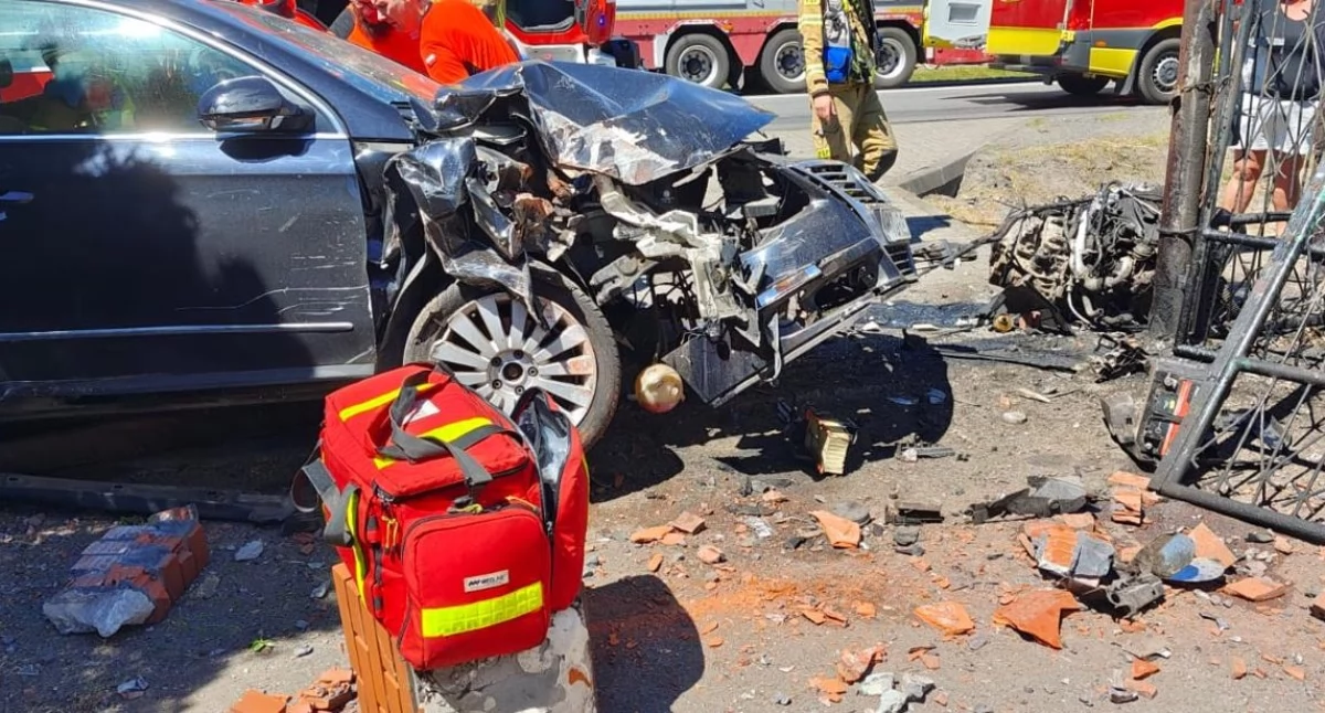 Pożary - interwencje Straży Pożarnej, Wypadek - zdjęcie, fotografia