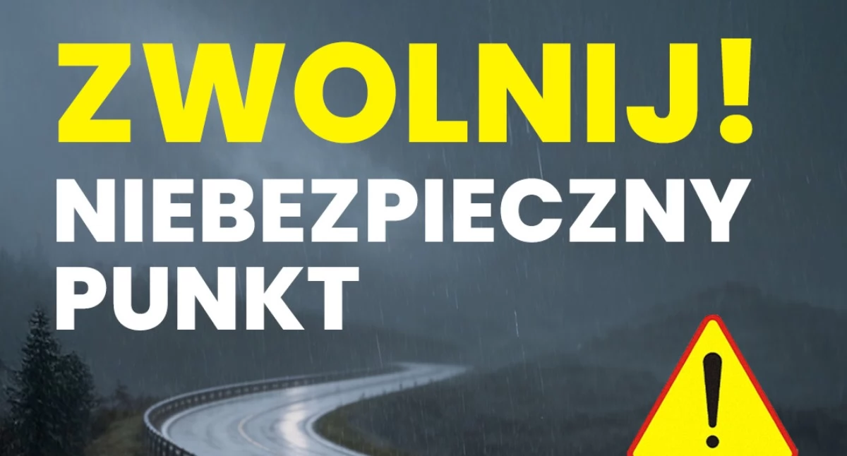 Policja - komunikaty , Zwolnij niebezpieczny punkt! - zdjęcie, fotografia