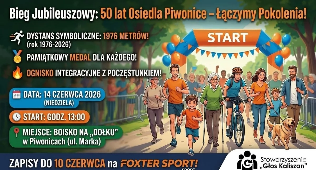 Ciekawostki, Osiedla Piwonice granicach Kalisza Międzypokoleniowy jubileuszowy - zdjęcie, fotografia